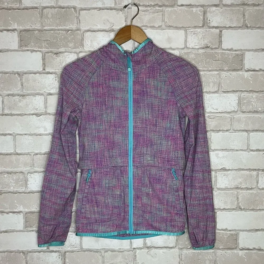 Ivivva Girls Space Dye Lightweight Performance Jacket Size 12